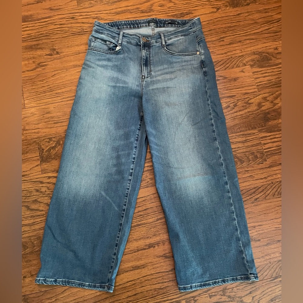 J. Jill Denim wide leg crop